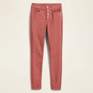 NWT Old Navy High Waisted Button-Fly Pop Color Rockstar Super Skinny Jean Size 2